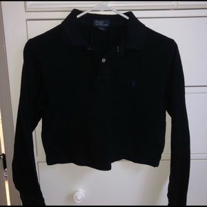 Polo Ralph Lauren Long Sleeve Cropped Shirt